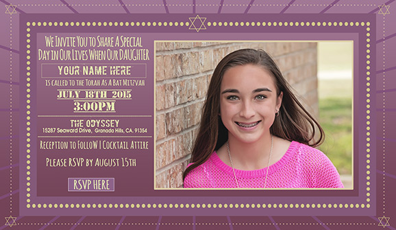 online bar mitzvah invitations online bat mitzvah invitations