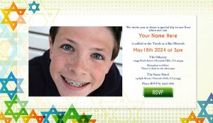 Bar Mitzvah Invitation - David’s Stars